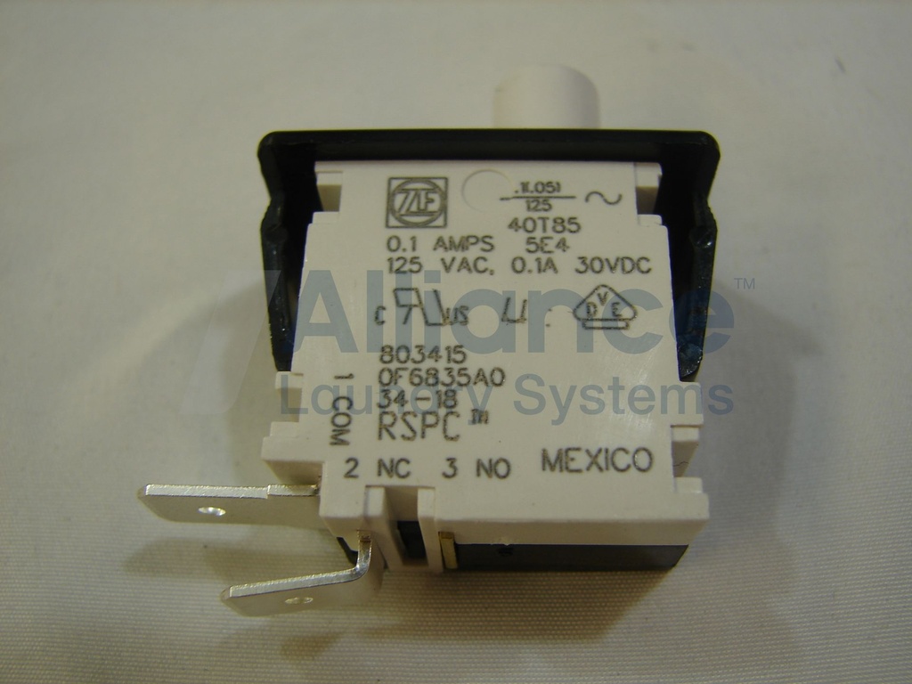 SWITCH, PUSH BUTTON SPST NC W/AU